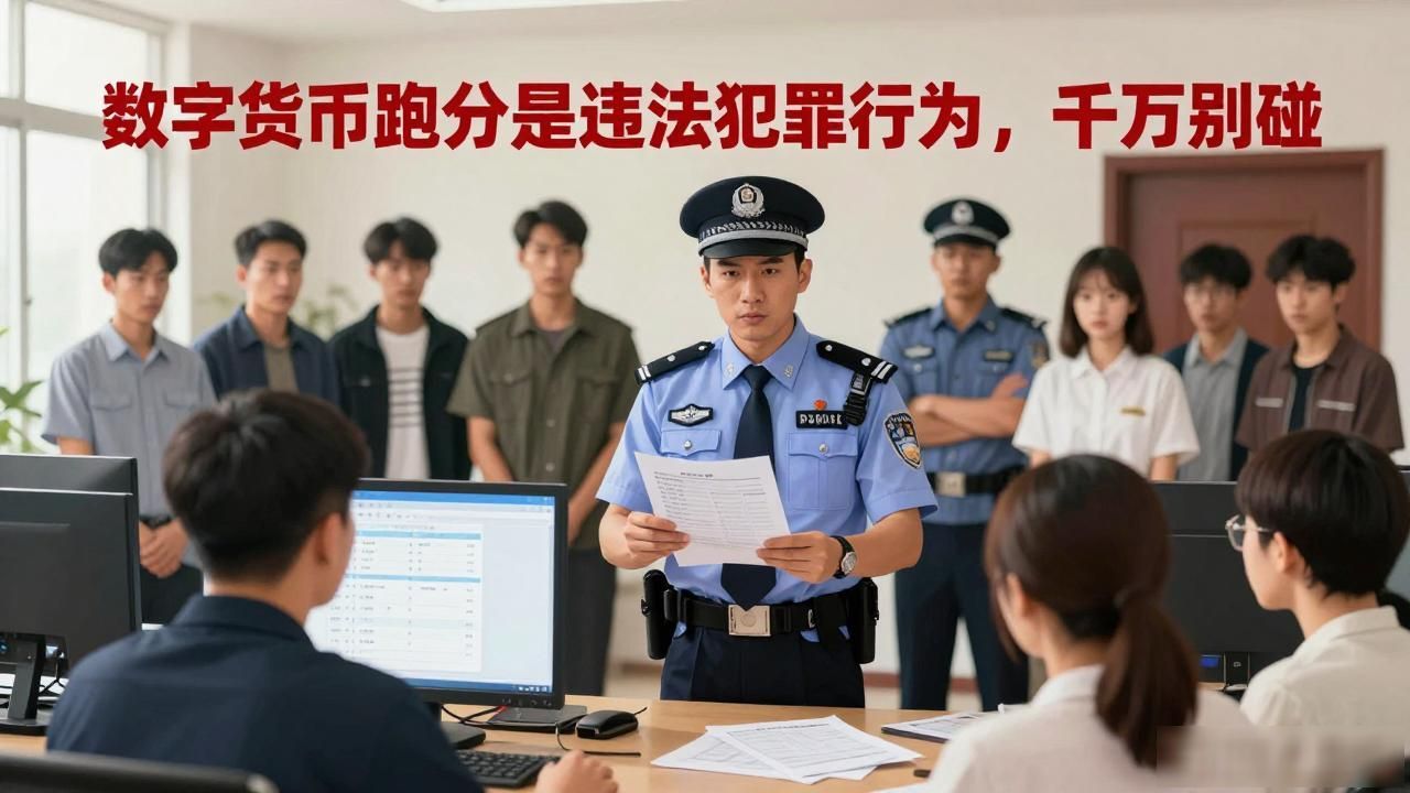 数字货币跑分是违法犯罪行为，千万别碰