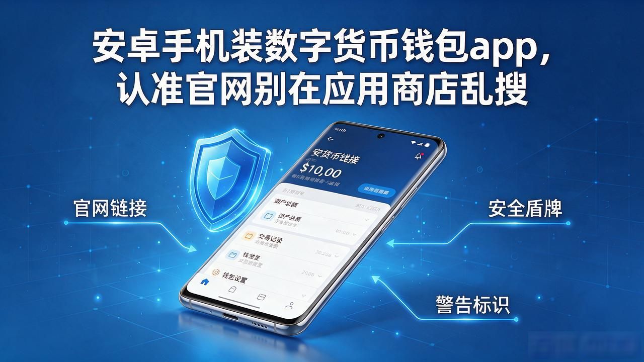 安卓手机装数字货币钱包app，认准官网别在应用商店乱搜