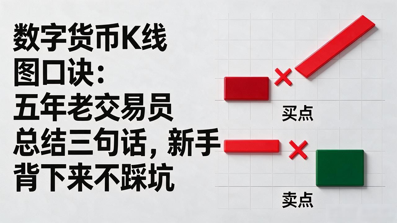 数字货币K线图口诀：五年老交易员总结三句话，新手背下来不踩坑