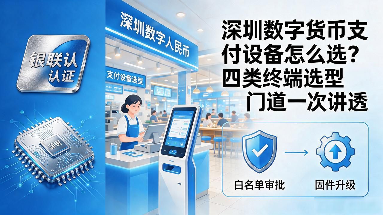 深圳数字货币支付设备怎么选？四类终端选型门道一次讲透