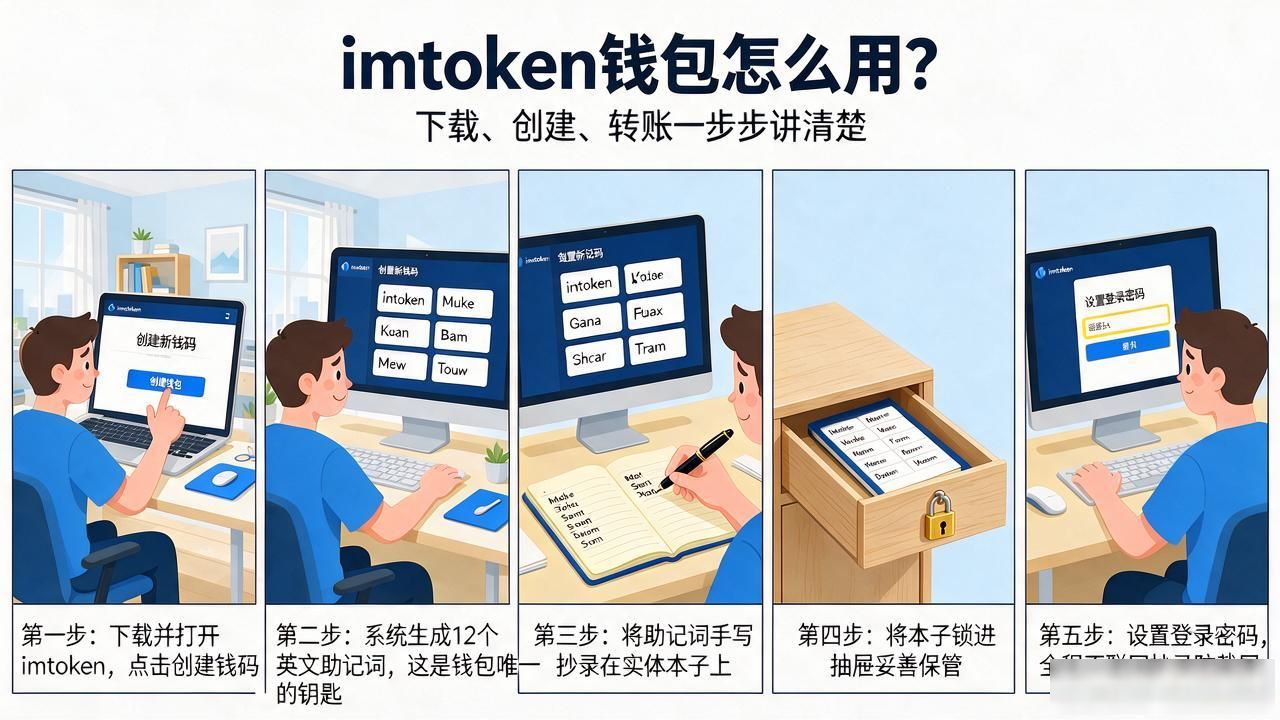 imtoken钱包怎么用？下载、创建、转账一步步讲清楚