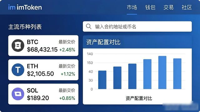 imToken官网怎么查各币种涨跌？资产表现一目了然