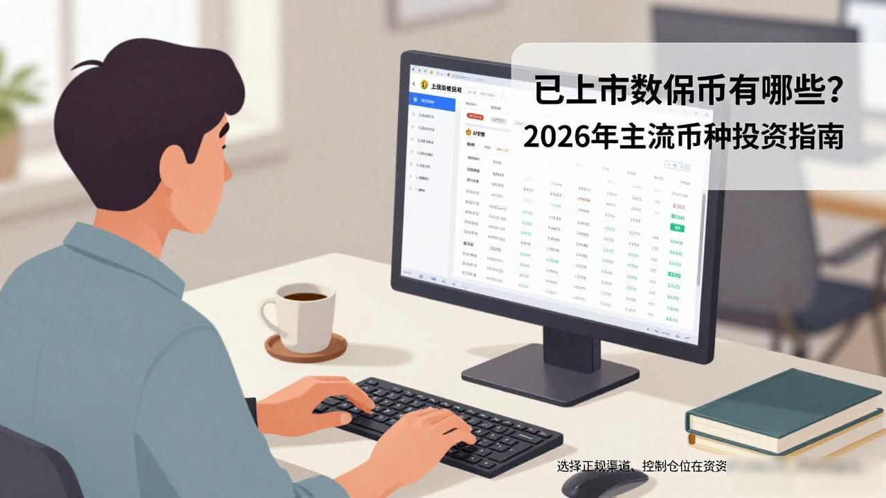 已上市数字货币有哪些？2026年主流币种投资指南