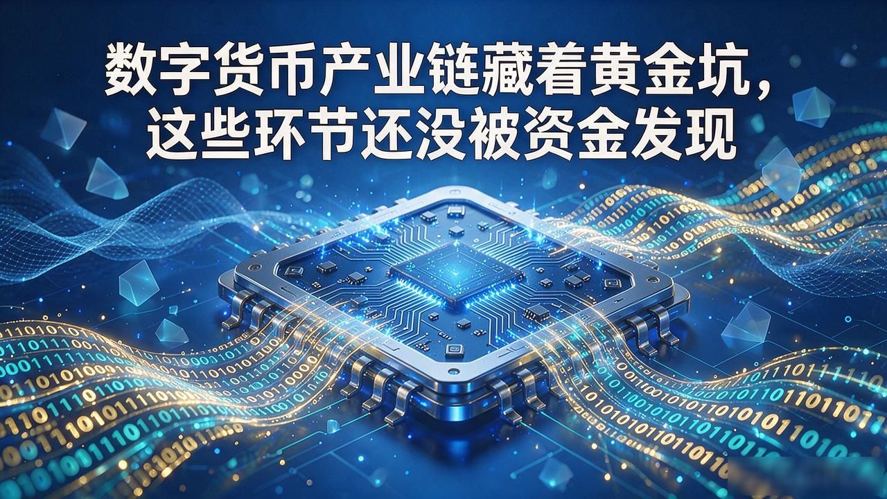 数字货币产业链藏着黄金坑，这些环节还没被资金发现