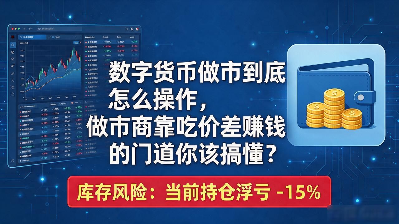 数字货币做市到底怎么操作，做市商靠吃价差赚钱的门道你该搞懂