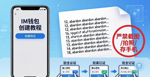 im钱包官网下载安装教程：三步搞定，手抄助记词保安全