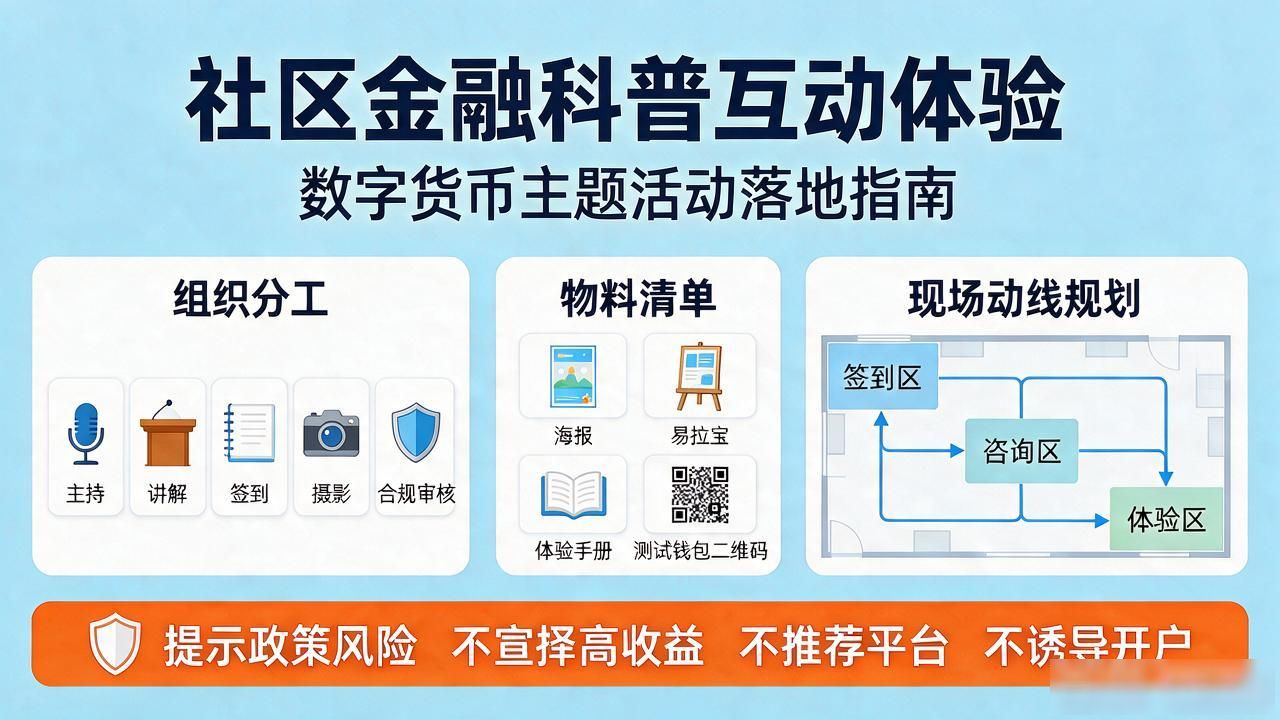 数字货币主题活动方案怎么写：社区金融科普互动体验怎么落地