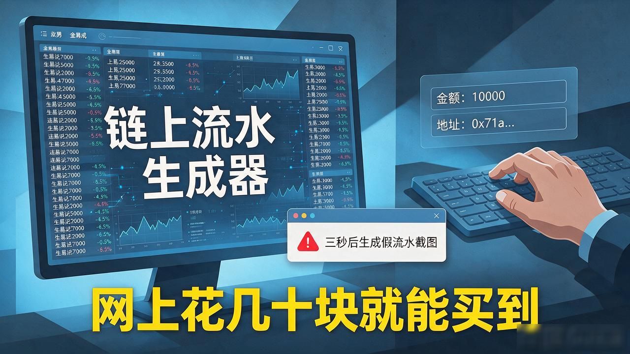 找代做数字货币交易流水图片的人，十有八九已经踩雷了