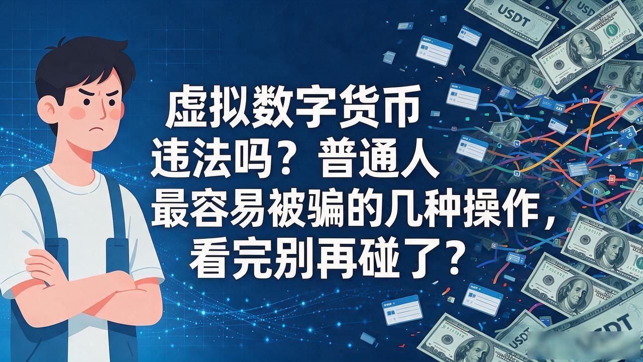 虚拟数字货币违法吗？普通人最容易被骗的几种操作，看完别再碰了