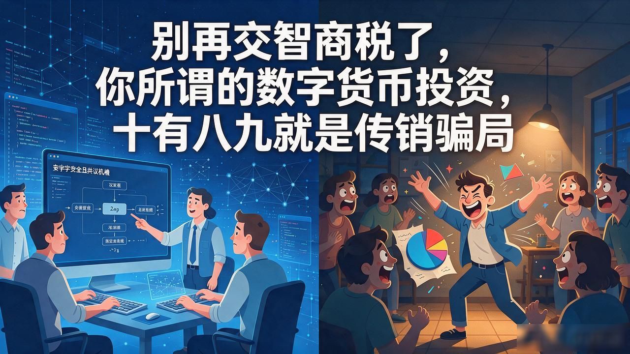 别再交智商税了，你所谓的数字货币投资，十有八九就是传销骗局