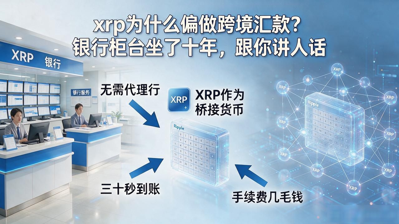 xrp为什么偏做跨境汇款？银行柜台坐了十年，跟你讲人话